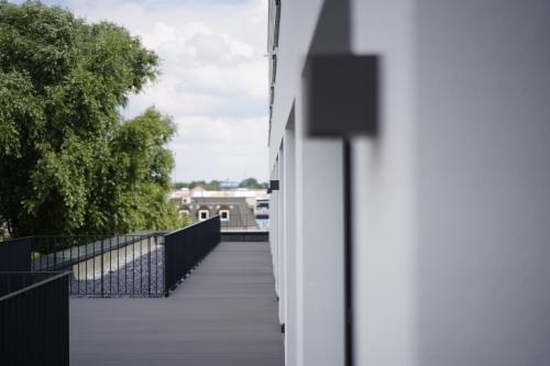 La terrasse du bâtiment QUADRO