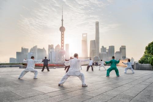 Tai-chi in Shanghai