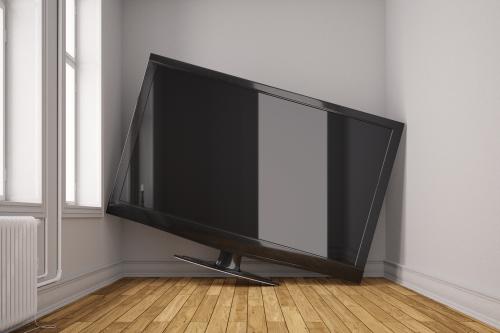 Gigantische flatscreen-tv